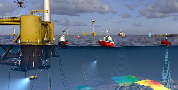In the 'BeWild project', eDNA will be used to measure biodiversity in offshore wind farms (Image: Fugro)