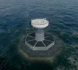 Visualisation of the artificial stone reef (Image: Per Aarsleff A/S)