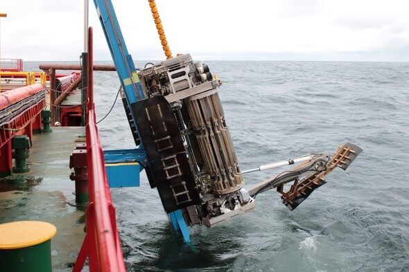 PROD being deployed from Ocean Zephyr on the Baltyk project (Image: Benthic)