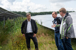 Robert Habeck zu Besuch im Solarpark Klein Rheide in Schleswig-Holstein