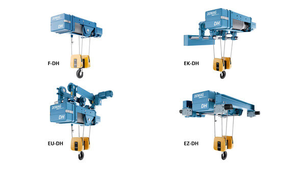 Four designs for load capacities up to 100 t (Image: Demag)