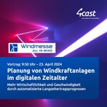 Langfristige Ertragsprognosen für Wind- und Solaranlagen – Vortrag von 4Cast GmbH & Co.KG auf dem Windmesse Symposium