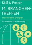 Einladung zum 14. Branchentreffen Erneuerbare Energien am 14. November 2024 in Nürnberg