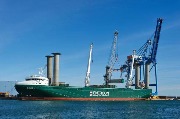 Bild: E-Ship 1 - Segelrotor-Frachtschiff © ENERCON