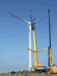 UK - Ainscough uses Liebherr crane to assemble wind turbine