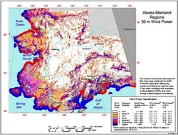 Wind Map of Alaska